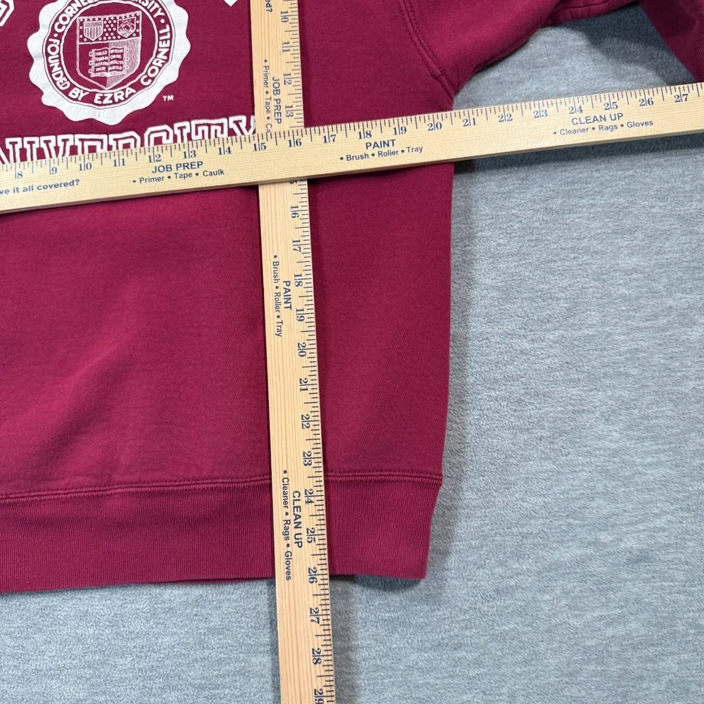 Cornell University Hoodie Men Large Red Pullover Ivy League Logo‎ 90s USA Made